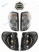 D14-1902P-A-VS Фонарь задний MITSUBISHI L200TRITON 05- черные диодные тюнинг комплект R+L