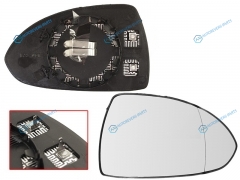 ST-121-0034 Полотно зеркала OPEL CORSA 07-14 RH асферическое с обогревом