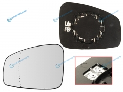 ST-121-0065 Полотно зеркала RENAULT MEGANE III 08-FLUENCE 10- LH асферическое с обогревом