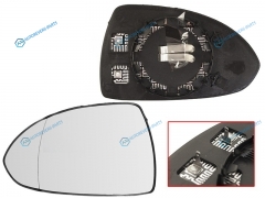 ST-121-0033 Полотно зеркала OPEL CORSA 07-14 LH асферическое с обогревом