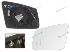 ST-MD08-940G-B2 Полотно зеркала MERCEDES W204 11-14W221 09-13W212 09-16 LH асферическое с обогревом. мёртвая зона