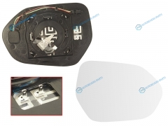 ST-121-0106 Полотно зеркала TOYOTA CAMRY 18- RH сферическое с обогревом. мёртвая зона
