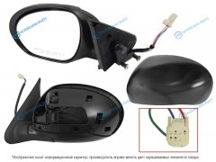 ST-DT15-940-2 Зеркало NISSAN JUKE 10-14 LH 3конт