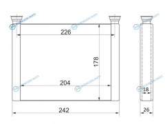 ST-HD27-395-A0 Радиатор отопителя салона HONDA ACCORDTORNEO CF 97-02