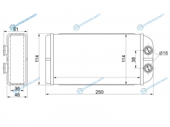 ST-HD07-395-0 Радиатор отопителя салона HONDA CIVICPARTNER 95-01CR-V RD1 99-01