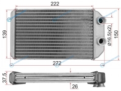 ST-TY27-395-0 Радиатор отопителя салона TOYOTA COROLLASPRINTERCARIB 95-00