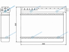 ST-BM32-395-0 Радиатор отопителя салона BMW 3 E36 90-98 5 E39 95-03 (трубчатый)