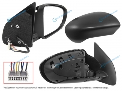 ST-DT65-940-1 Зеркало NISSAN QASHQAIDUALIS 06-14 RH обогрев. складное. 7конт