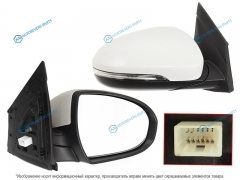 ST-HN52-940-1 Зеркало HYUNDAI TUCSON 15-RH регулировка. складывание. обогрев. поворот 8 контактов