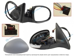 ST-VW70-940-1 Зеркало VW TIGUAN 07-16 RH обогрев. поворот. 6конт.