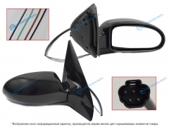 ST-FDA4-940-A1 Зеркало FORD FOCUS 98-04 RH обогрев. 5 контактов