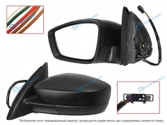 ST-SDR1-940-2 Зеркало SKODA RAPID 12-16 LH регулировка. складывание 5 контактов (пр-во Тайвань)