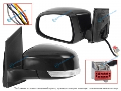 ST-FDA5-940-2 Зеркало FORD FOCUS II 08-11 LH регулировка. обогрев. поворот. 6 контактов