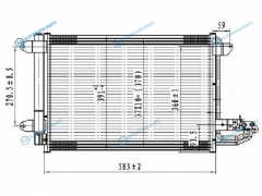ST-VW26-394-0 Радиатор кондиционера AUDI A3 03-SEAT LEONTOLEDOSKODA OCTAVIA 04-SUPERB 08-YETI 09-VW EOS 0