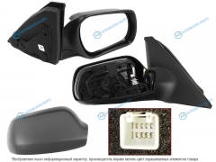 ST-MZV7-940-1 Зеркало MAZDA 3AXELA 03-08 RH 3 контакта
