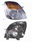 ST-221-1136R-LD-EM Фара HYUNDAI H-1STAREX 05-07
