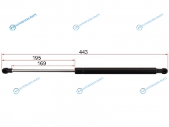 ST-68950-0D022 Амортизатор багажника TOYOTA VITZYARIS CP9 05-
