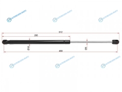 ST-81780-1W200 Амортизатор крышки багажника KIA RIO 11- (HBK)