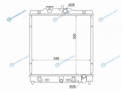 SG-HD0001 Радиатор HONDA CIVICDOMANIPARTNERHR-V 92-