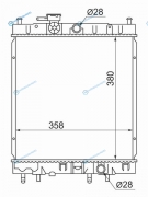 NS0001-K11-99 Радиатор NISSAN MARCHMICRA АКПП 92-02