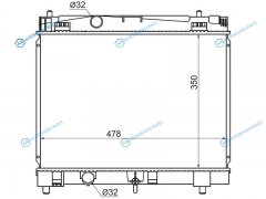 TY000W90-1KR Радиатор TOYOTA VITZYARISBELTA 1KR2SZ 05-