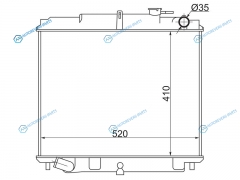 NS000F23-2.7 Радиатор NISSAN ATLAS 97- TD27
