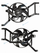 ST-DC01-201-B0 Диффузор радиатора в сборе RENAULT LOGAN 08- без кондиционера
