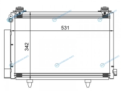 ST-TYA1-394-0 Радиатор кондиционера TOYOTA VITZPLATZFUN CARGOIST 99-05