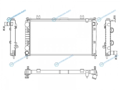 SG-LD0001-1-R Радиатор LADA GRANTA 15-KALINA II 13- (трубчатый)