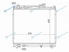 SG-SK0001-V6 Радиатор SUZUKI ESCUDOGRAND VITARA J20AH20AH25A 94-04 подход. на рядный
