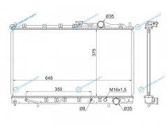 MC0002-E5 Радиатор MITSUBISHI GALANTETERNAEMERAUDE V6 93-97