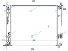 KI0010 Радиатор KIA SOUL 1.6 09-