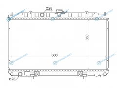NS0001-16 Радиатор NISSAN ADWINGROADSUNNY B15ALMERABLUEBIRD SYLPHYPRIMERA P12 QG13-QG18 1.31.8 98-