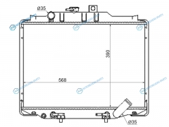 MC0005-L300-D Радиатор MITSUBISHI DELICA L300 4D56 89-99 DIESEL