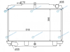 NS000F23 Радиатор NISSAN ATLAS TD25TD27 2.32.52.7 92-97 DIESEL MT