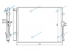 ST-KA15-394-0 Радиатор кондиционера KIA SOUL 09-