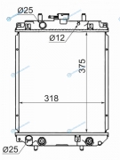 DA0003 Радиатор DAIHATSU MOVEPYZAR G3 HE-EGCOPEN L710L902910SL950952960962 00-