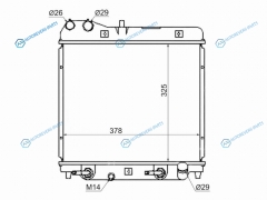 HD00013 Радиатор HONDA FITJAZZ 5D 1.31.5 01-03