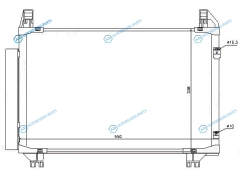 ST-TYA2-394-0 Радиатор кондиционера TOYOTA VITZBELTAYARIS 05-
