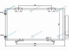 ST-TY02-394-0 Радиатор кондиционера TOYOTA AVENSIS T22 97-02