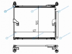 ST-TY12-394-0 Радиатор кондиционера TOYOTA LAND CRUISER PRADO 1504RUNNER N28 09-