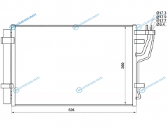 ST-HY47-394-0 Радиатор кондиционера KIA CEED 07-HYUNDAI I30 07-ELANTRA 06-