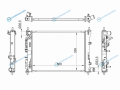 HY0016-2 Радиатор HYUNDAI SOLARIS II  KIA RIO IV 17-