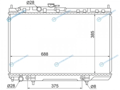NS0001-B10 Радиатор NISSAN ALMERA CLASSIC B10 06-