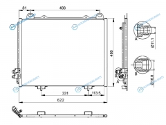 ST-MD56-394-0 Радиатор кондиционера MERCEDES E-CLASS W210 E200E230E240E280E320 95-