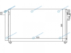 ST-KA46-394-0 Радиатор кондиционера KIA RIO 05-11