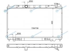 NS0004-J31 Радиатор NISSAN TEANA 03- QR25