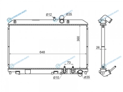 MZ0015 Радиатор MAZDA RX-8 03-