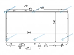 SG-TY0001-100 Радиатор TOYOTA COROLLASPRINTERLEVINTRUENOMARINO 91-02