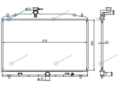 NS0005-C25 Радиатор NISSAN SERENA C25 MR20DE 05-10